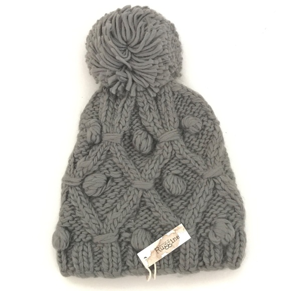 THREE BIRD NEST Ruggine Pommed Beanie Hat Gray NWT - Picture 14 of 14